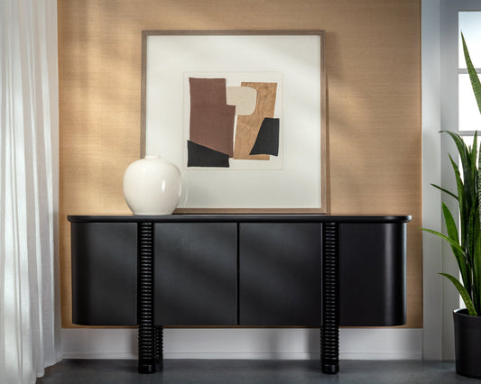 sunpan magnus sideboard and family dynamics artwork
