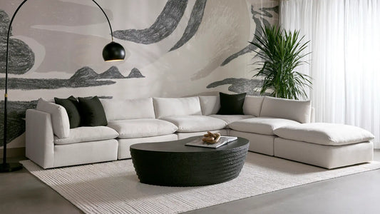 Make the home a place to replenish and restore with the Emmeline Sofa and Bonita Coffee Table.