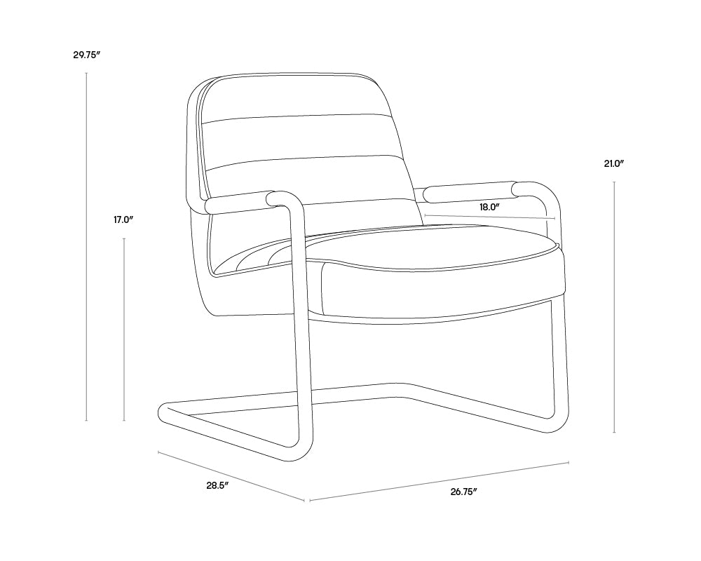 A wireframe image of the product with dimensions shown
