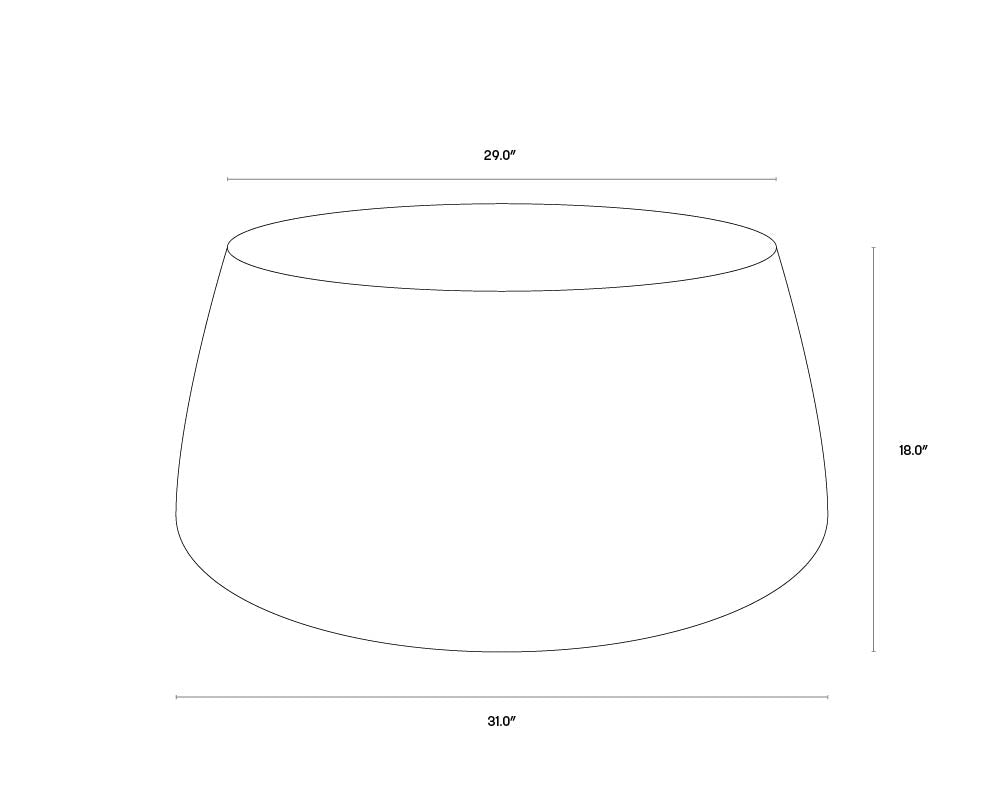 A wireframe image of the product with dimensions shown