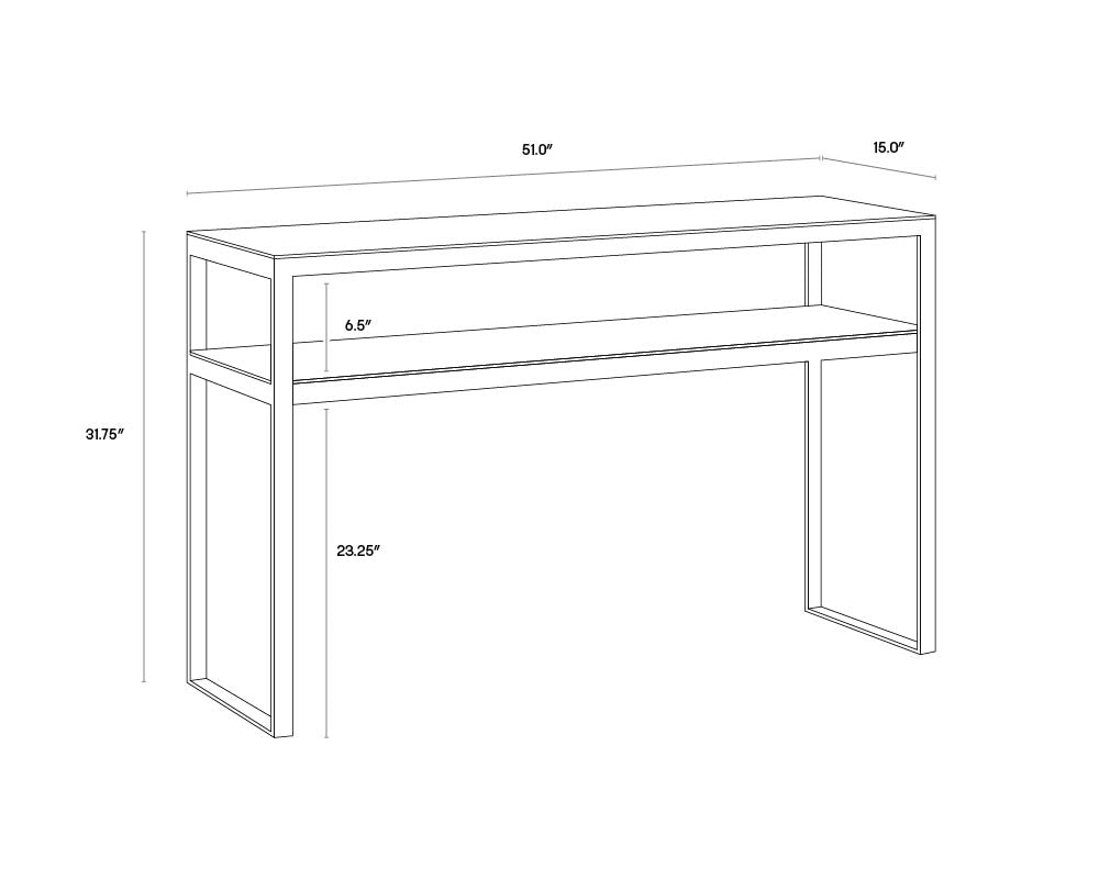 A wireframe image of the product with dimensions shown