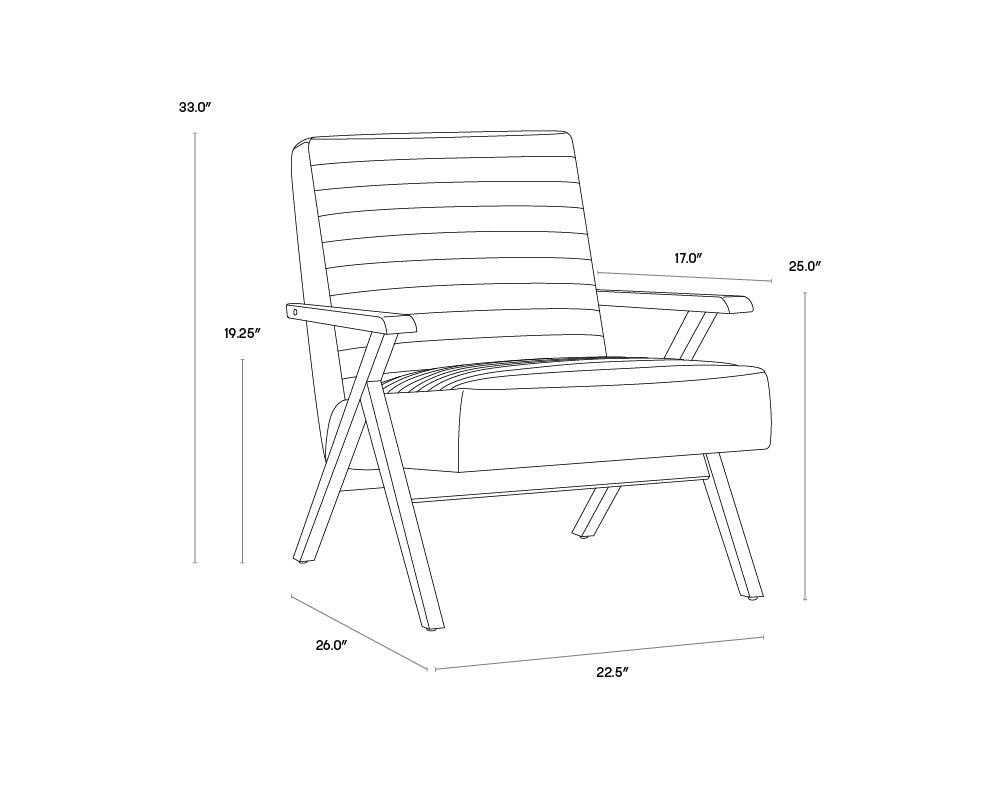 A wireframe image of the product with dimensions shown