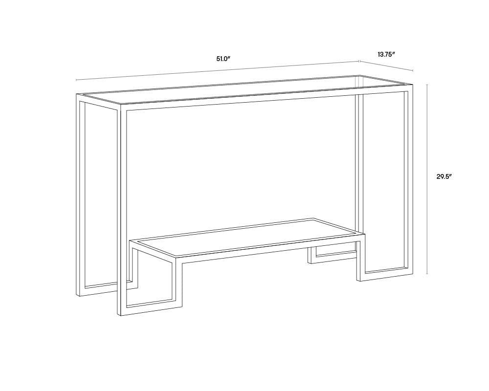 A wireframe image of the product with dimensions shown