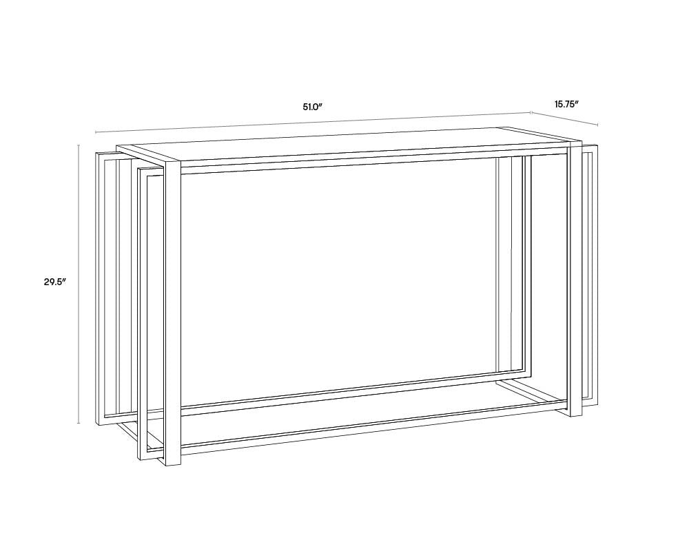 A wireframe image of the product with dimensions shown