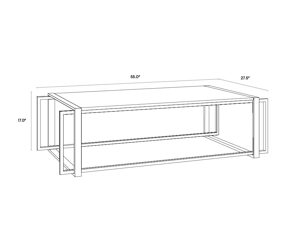 A wireframe image of the product with dimensions shown