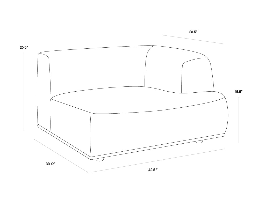 A wireframe image of the product with dimensions shown