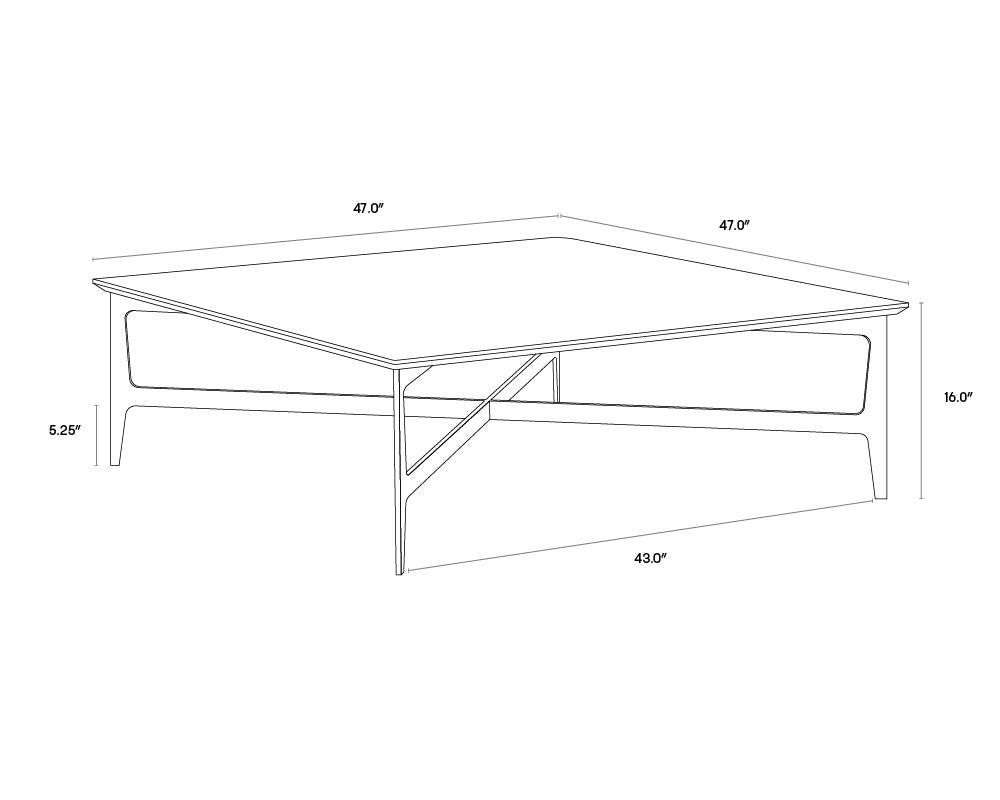 A wireframe image of the product with dimensions shown