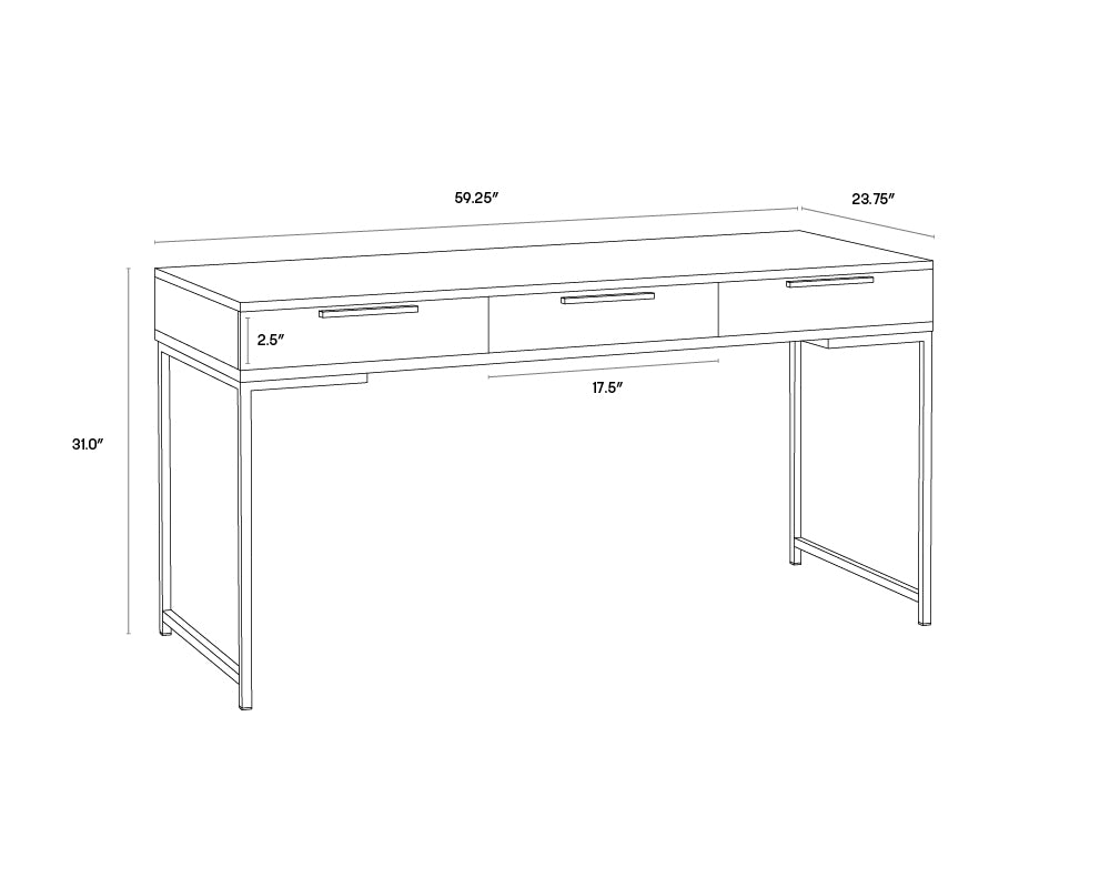 A wireframe image of the product with dimensions shown