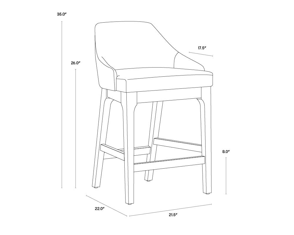 A wireframe image of the product with dimensions shown