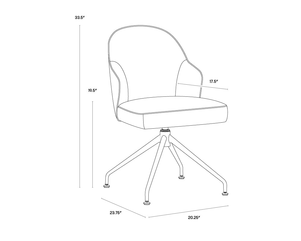 A wireframe image of the product with dimensions shown