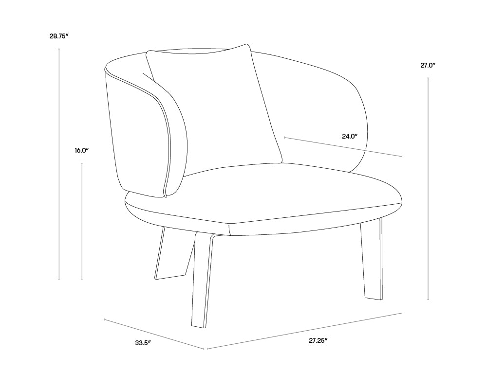 A wireframe image of the product with dimensions shown