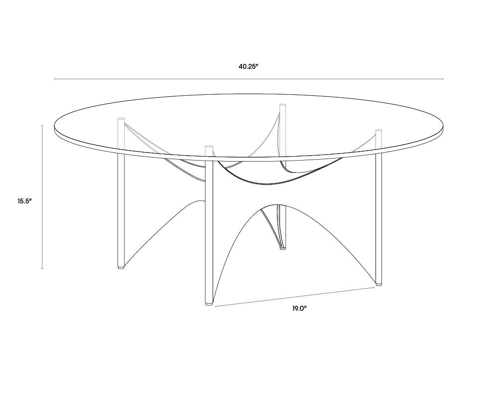 A wireframe image of the product with dimensions shown
