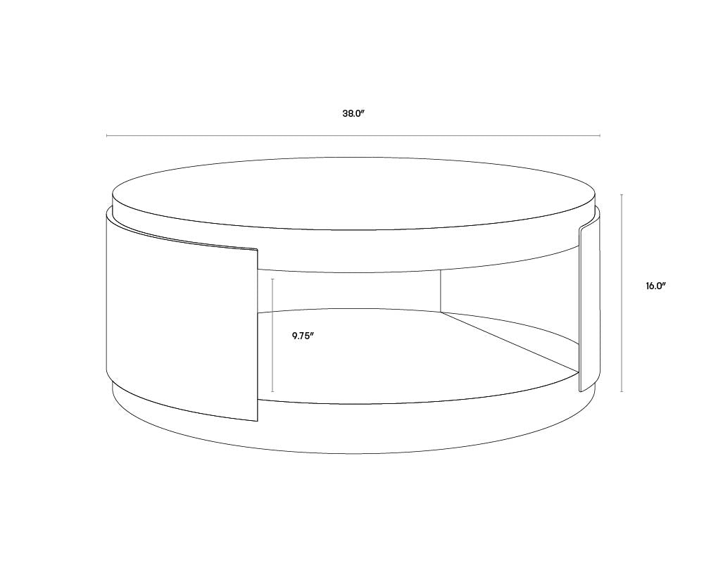 A wireframe image of the product with dimensions shown