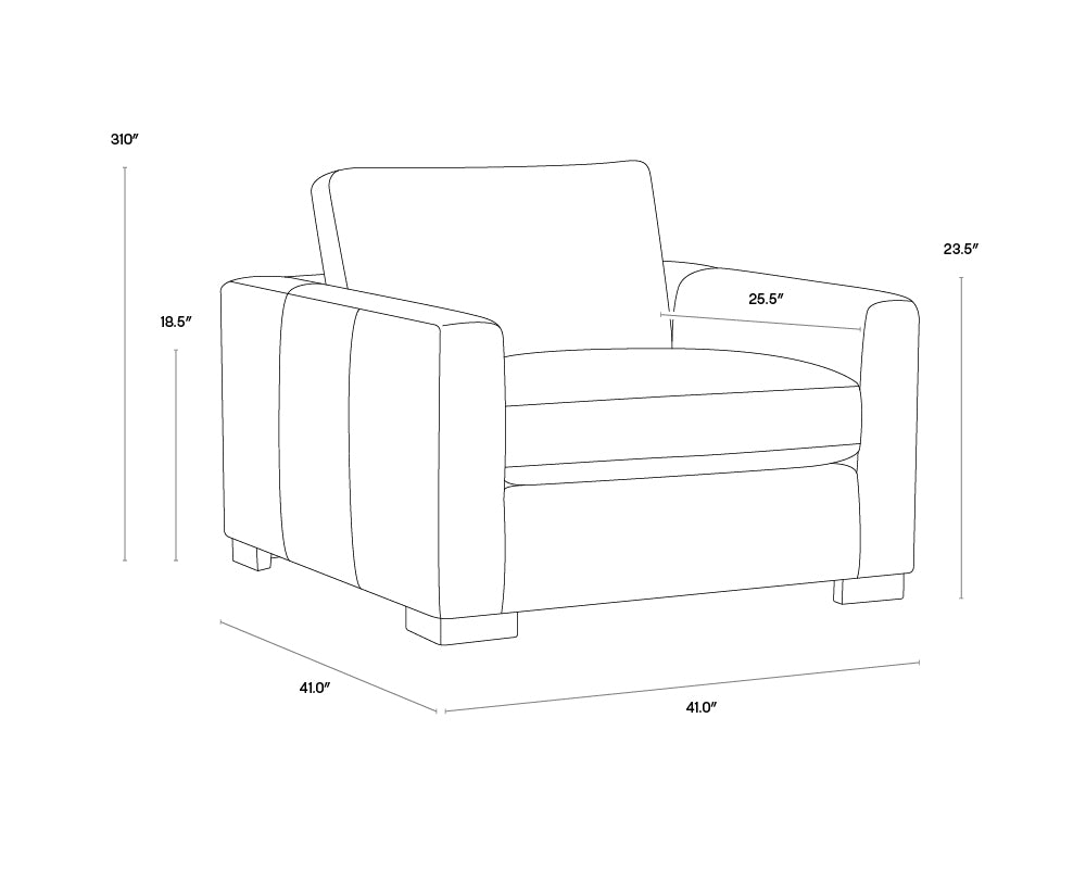 A wireframe image of the product with dimensions shown