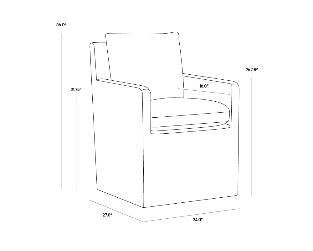 A wireframe image of the product with dimensions shown