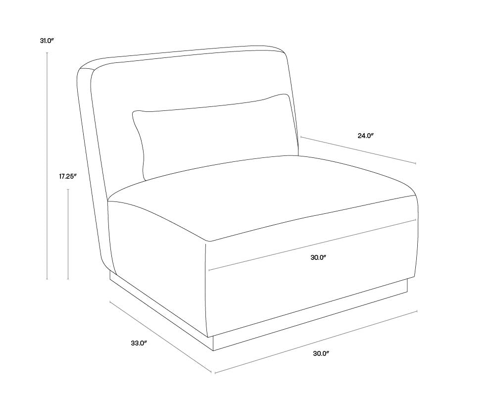 A wireframe image of the product with dimensions shown