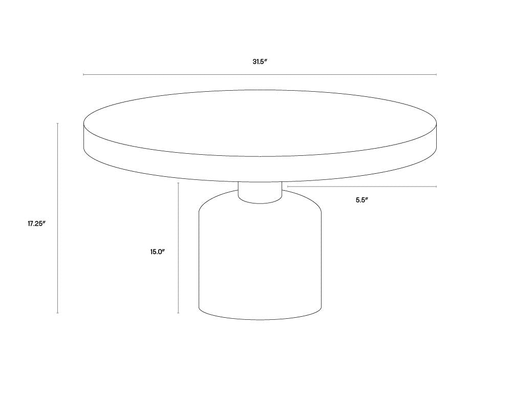 A wireframe image of the product with dimensions shown