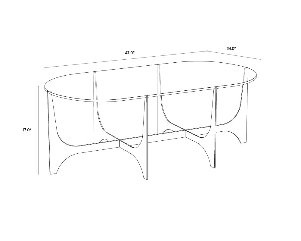 A wireframe image of the product with dimensions shown