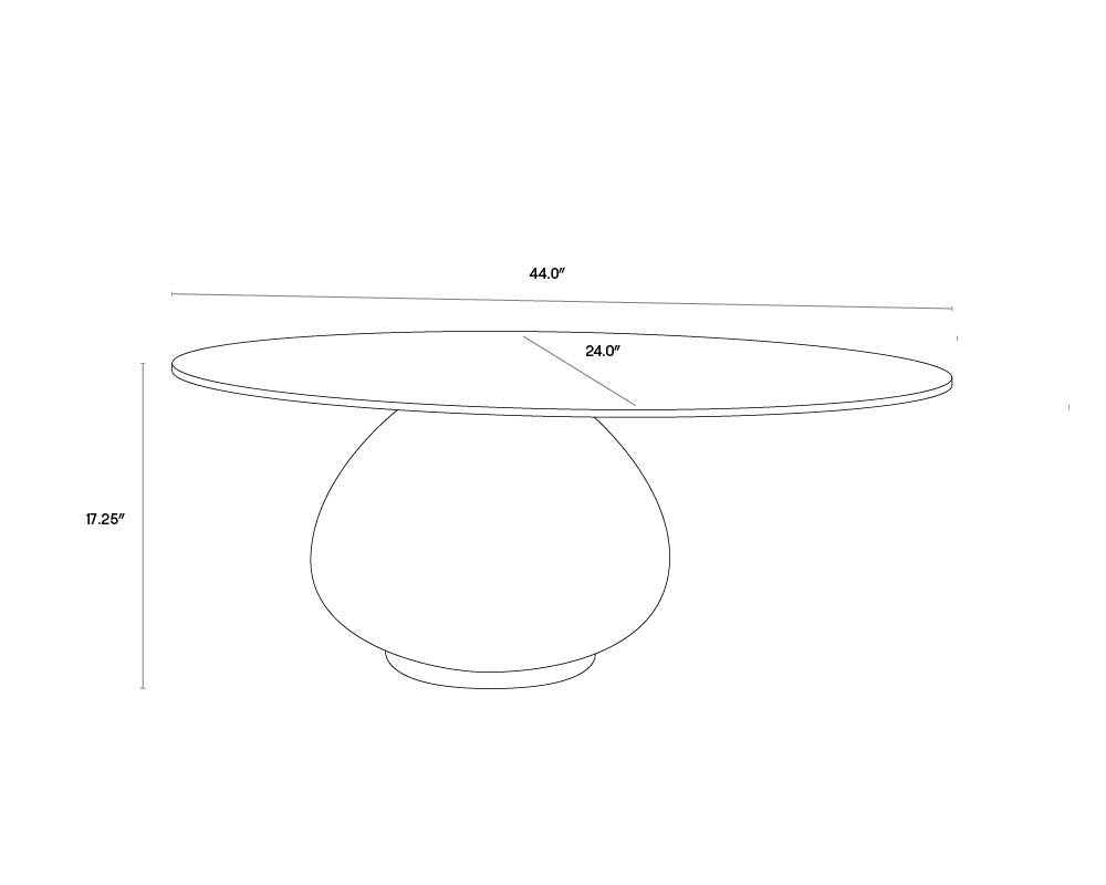 A wireframe image of the product with dimensions shown