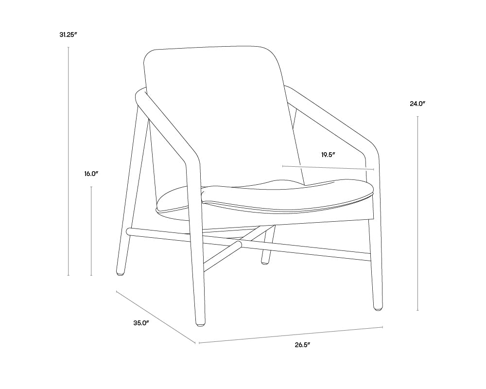 A wireframe image of the product with dimensions shown