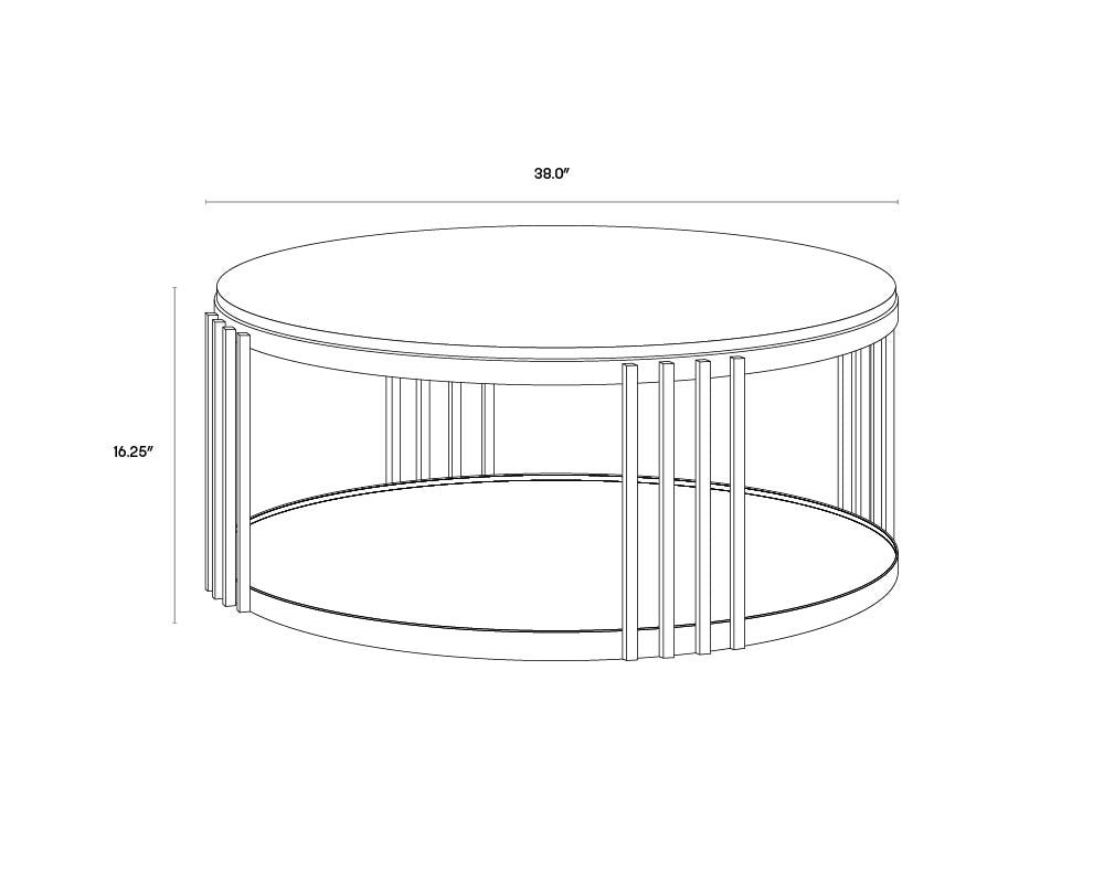 A wireframe image of the product with dimensions shown