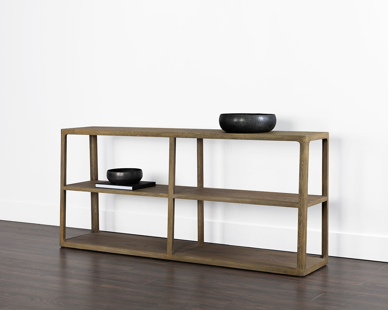 Doncaster Low Bookcase - Smoke Grey