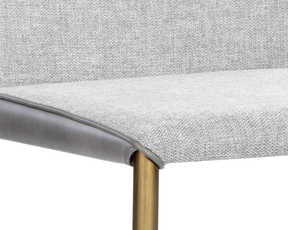 Renee Stackable Dining Chair - Antique Brass