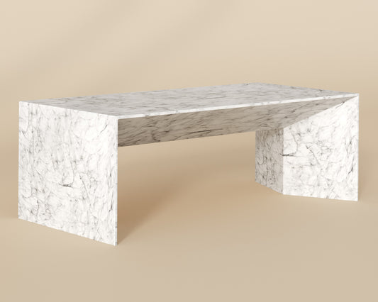 Nomad Coffee Table - Marble Look