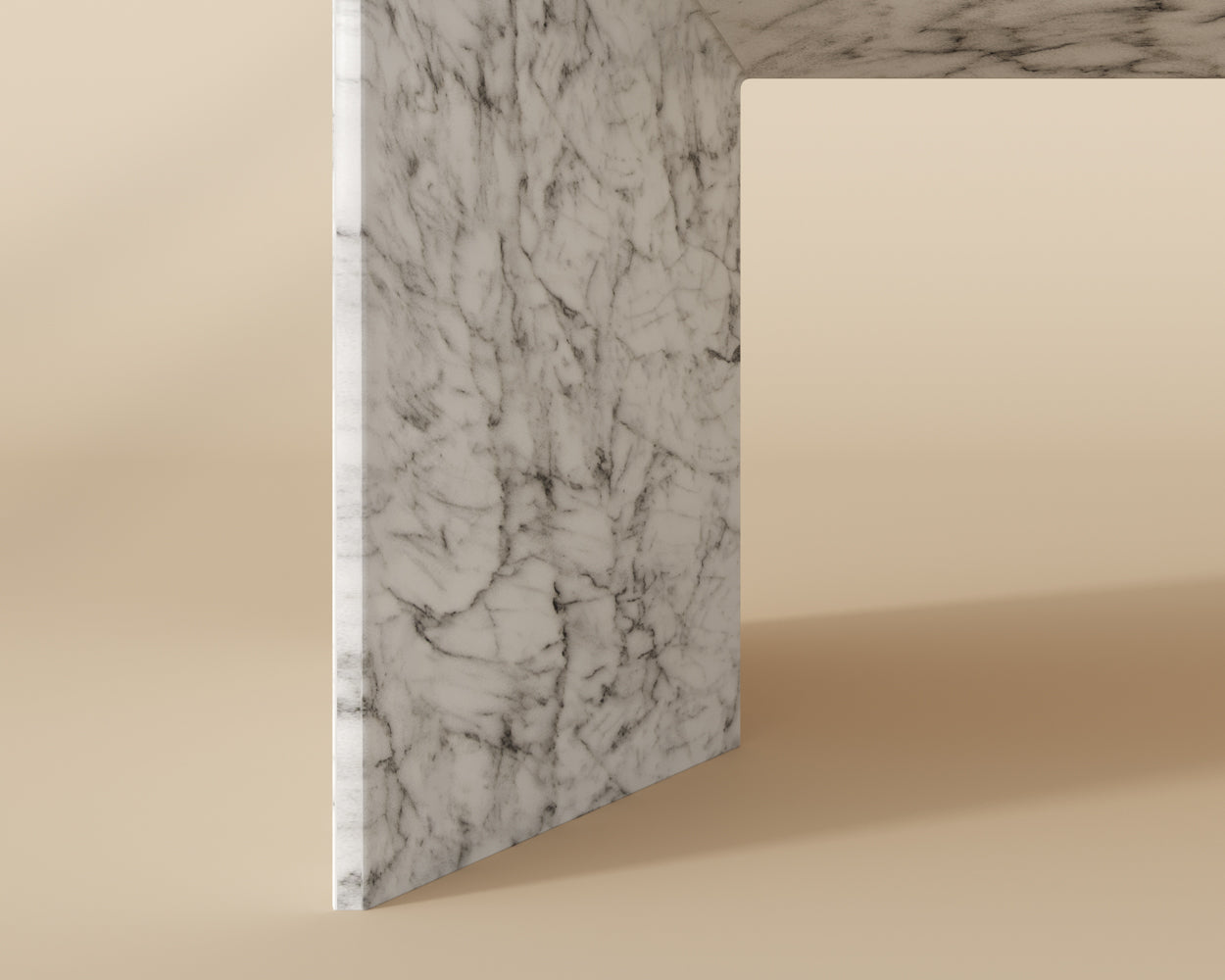 Nomad Coffee Table - Marble Look