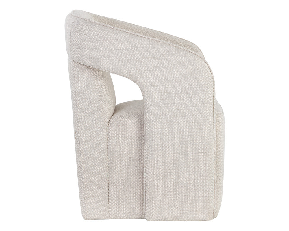 Kendrick Wheeled Dining Armchair