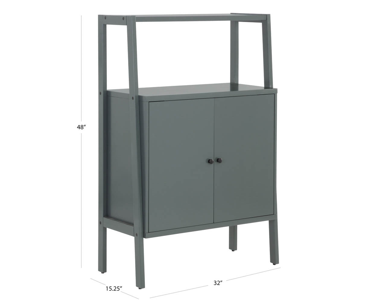 A wireframe image of the product with dimensions shown