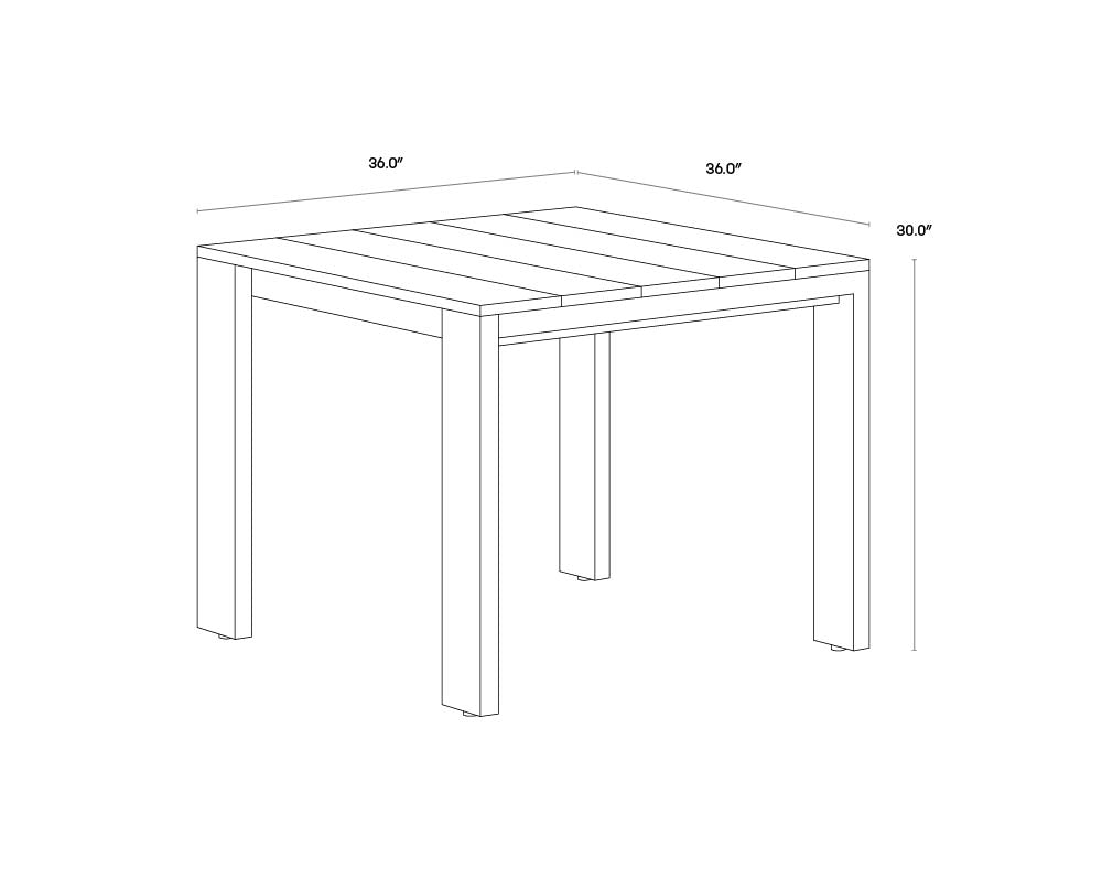 A wireframe image of the product with dimensions shown