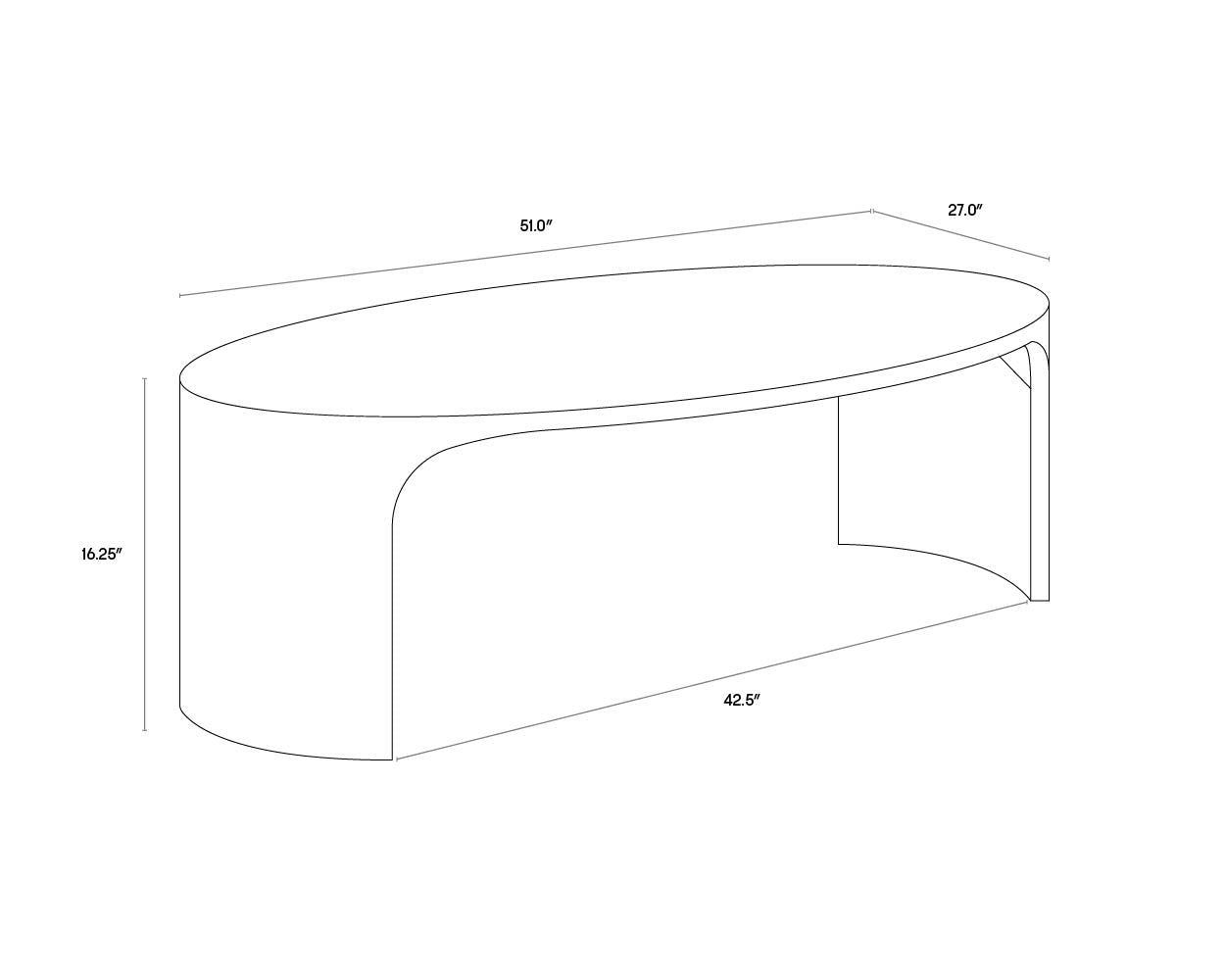 A wireframe image of the product with dimensions shown