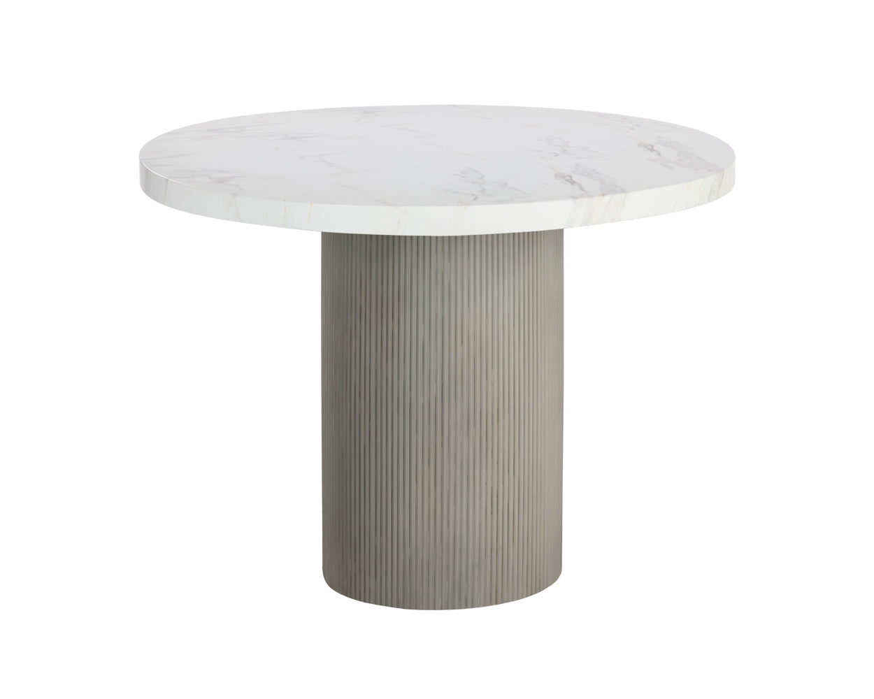 Nicolette Dining Table - Marble Look - 40"