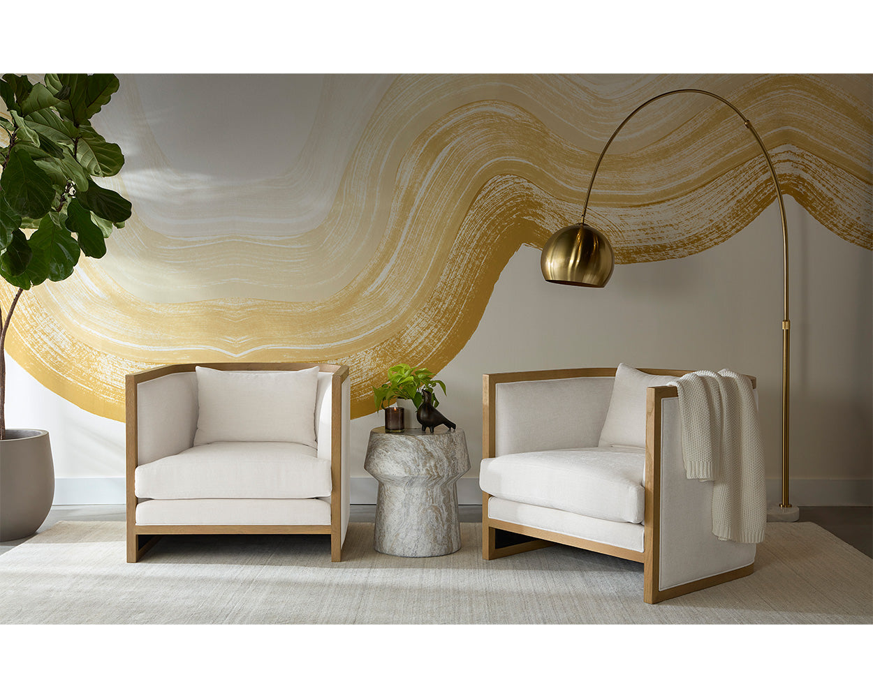 Chloe Lounge Chair - Natural