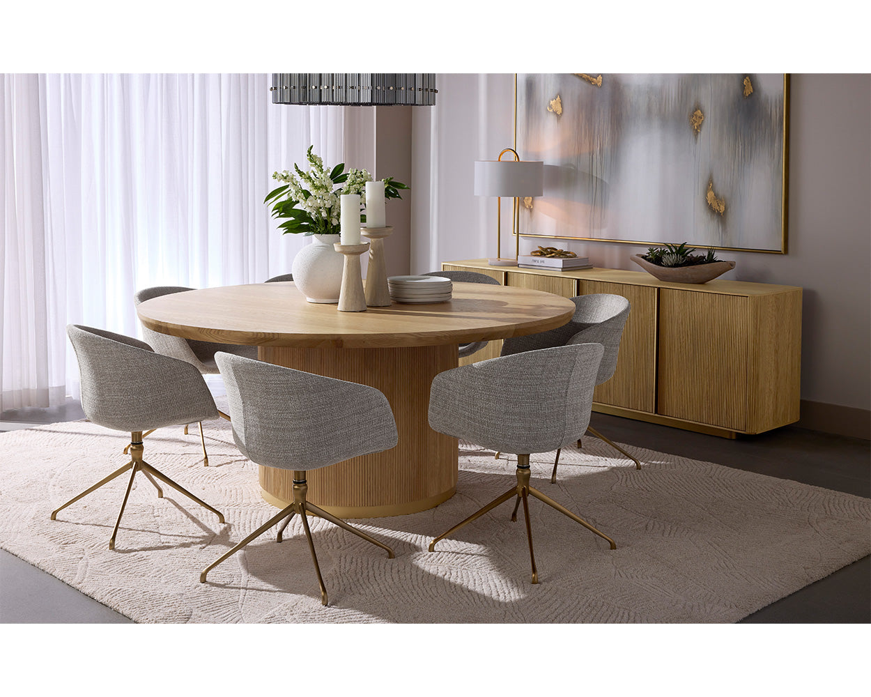 Kalla Dining Table - 68" - Round