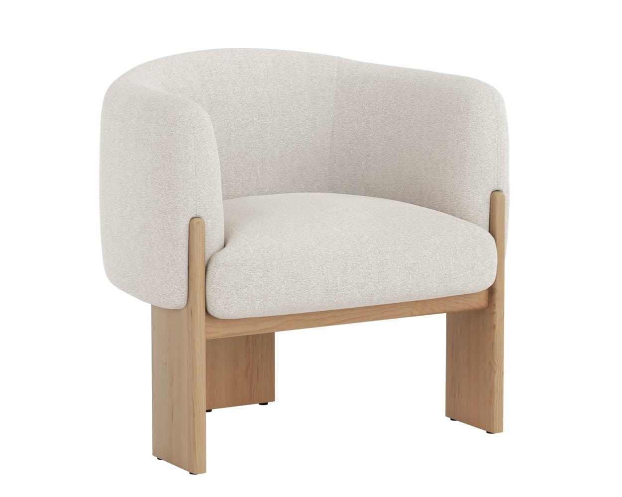 Trine Lounge Chair - Rustic Oak