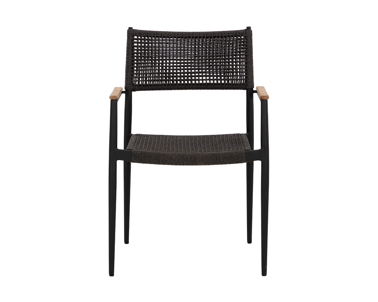 Nava Stackable Dining Armchair  - Black