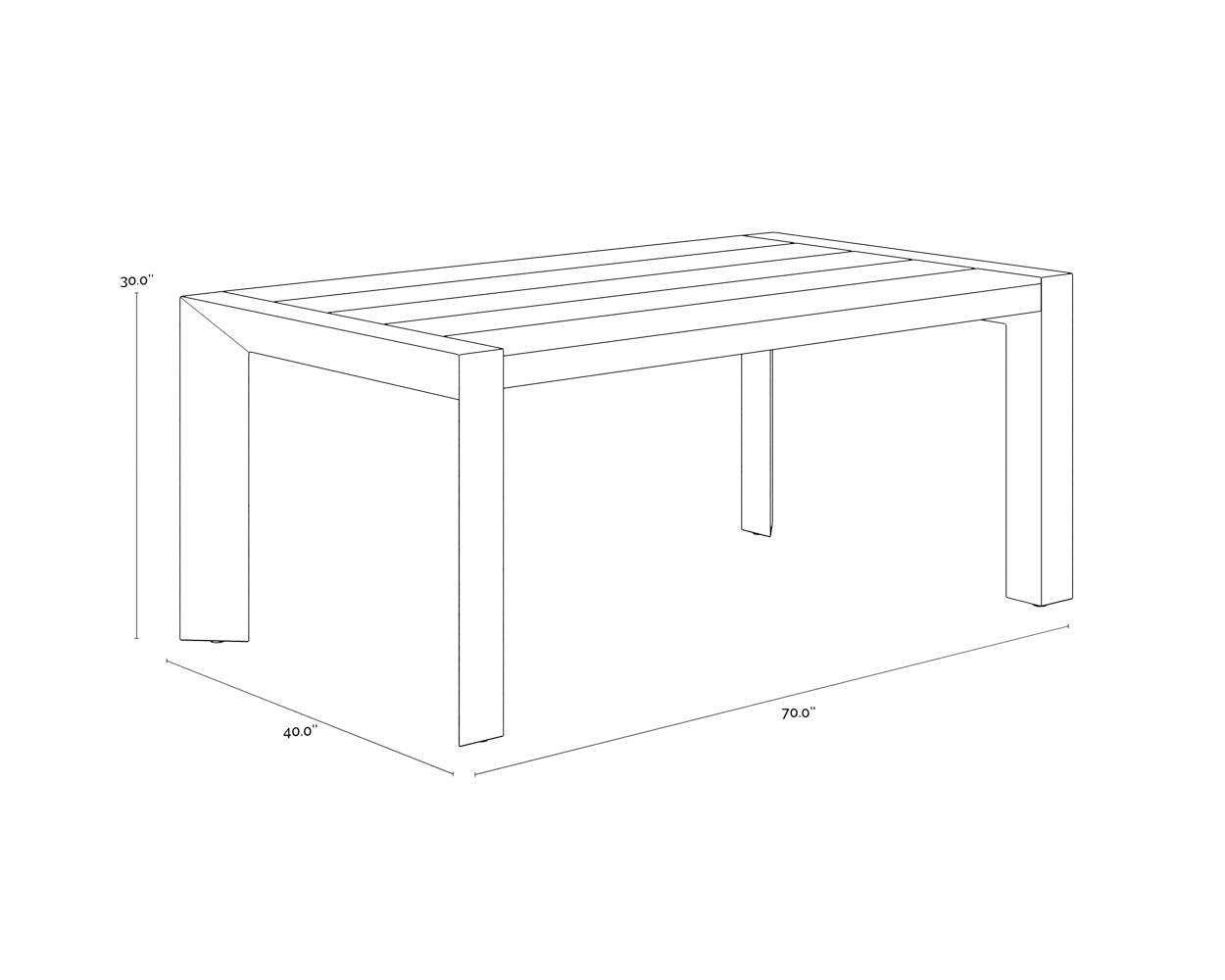 A wireframe image of the product with dimensions shown