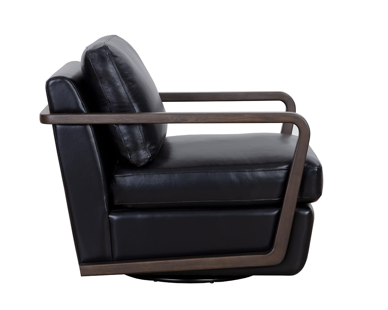 Castell Swivel Lounge Chair - Brown