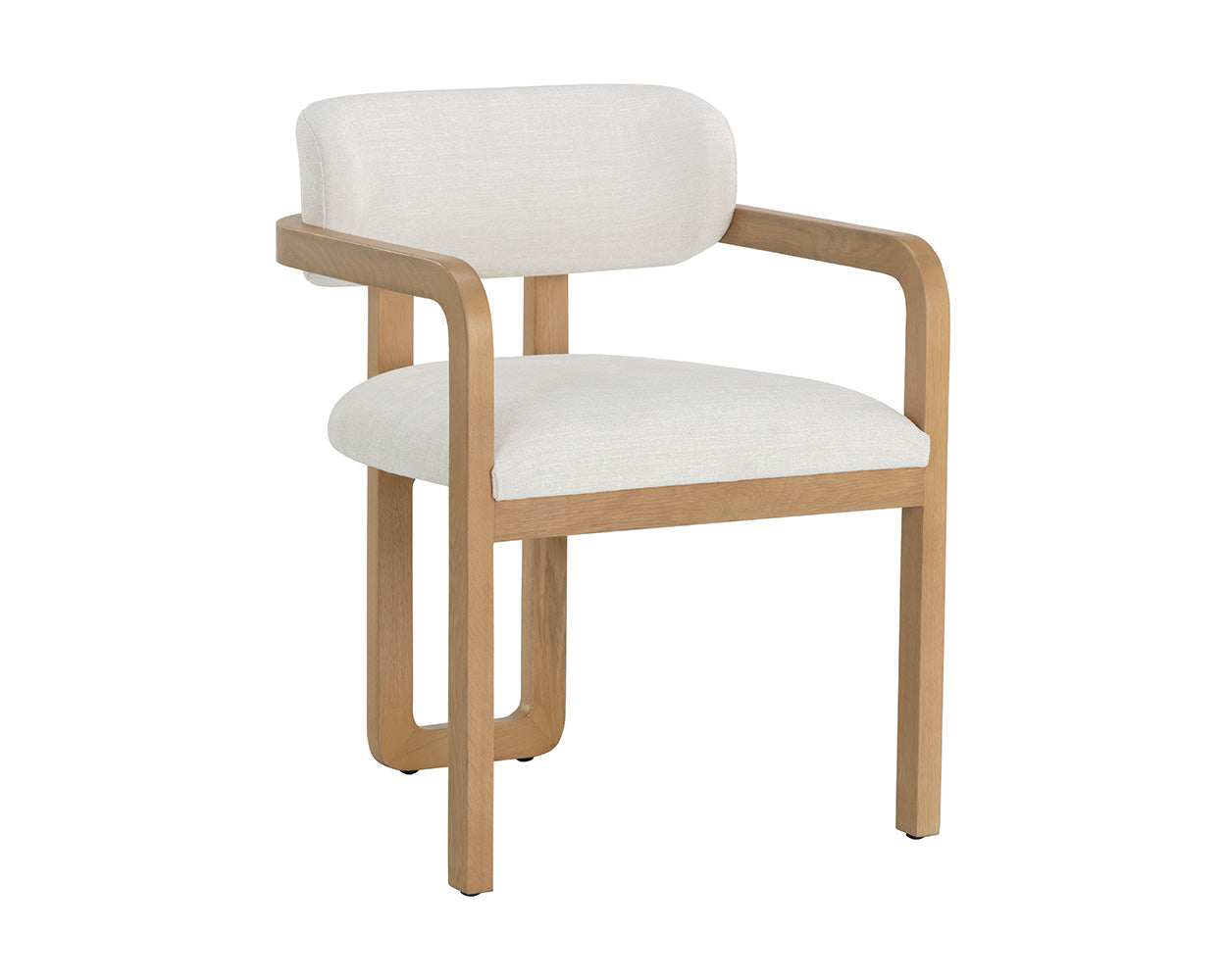 Madrone Dining Armchair - Rustic Oak