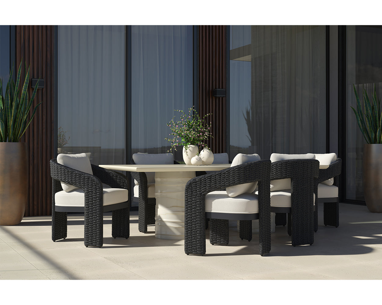 Pylos Dining Armchair - Black