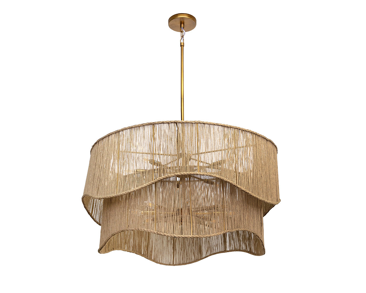 Rhine Chandelier - Natural Jute