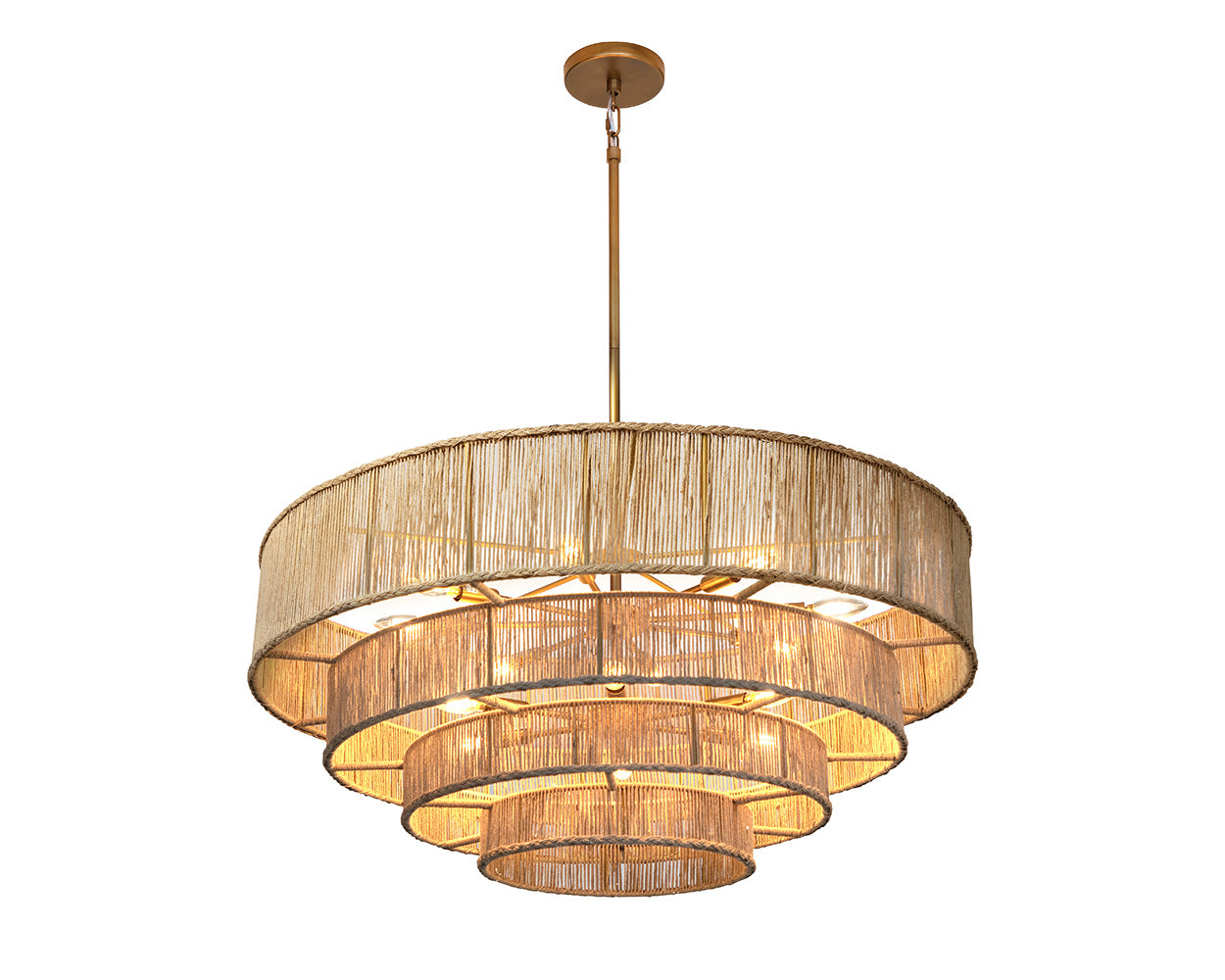 Lumina Chandelier - Natural Jute