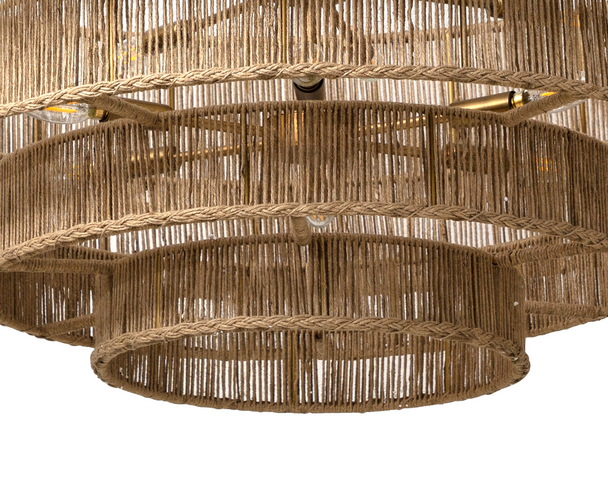 Lumina Chandelier - Natural Jute