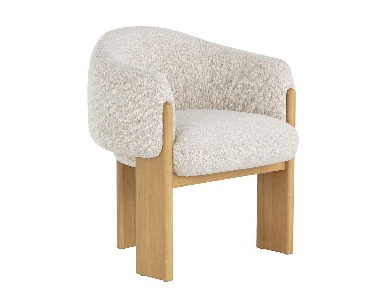Trine Dining Armchair - Rustic Oak