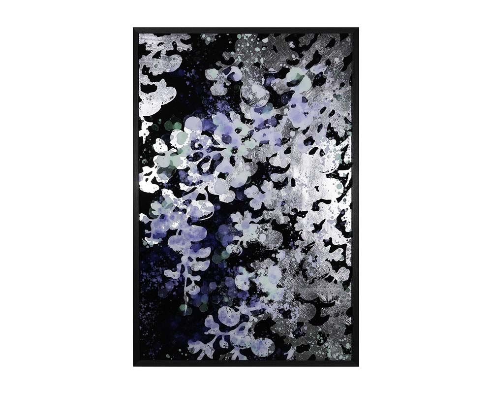 Floral Fantasy (set Of 2) - 40" X 60" - Charcoal Frame
