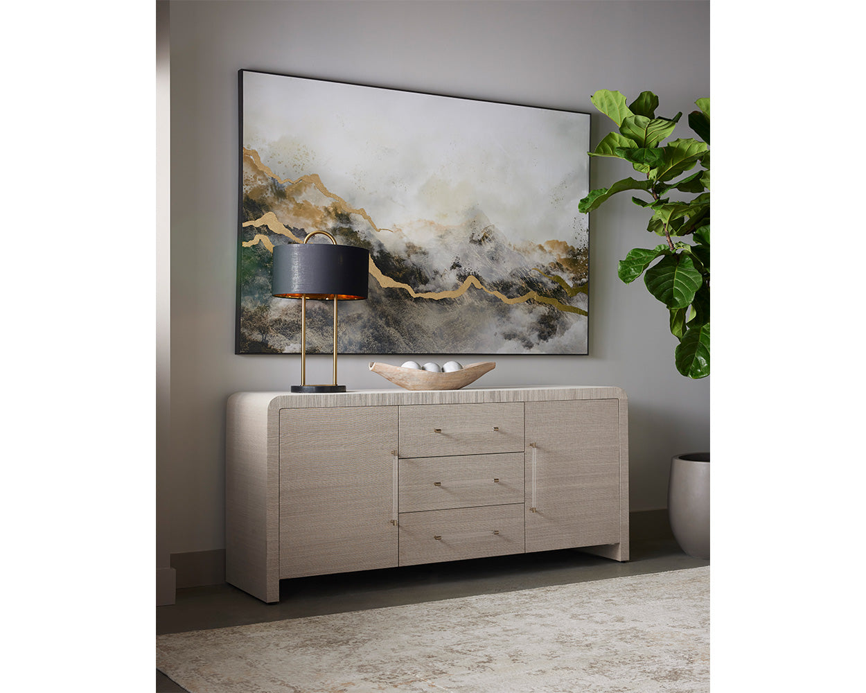 Paradise Found - 72" X 48" - Charcoal Frame
