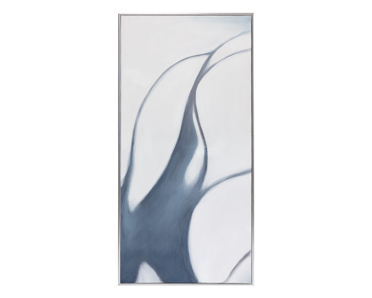 Meditation (set Of 3) - 30" X 60" - Silver Floater Frame