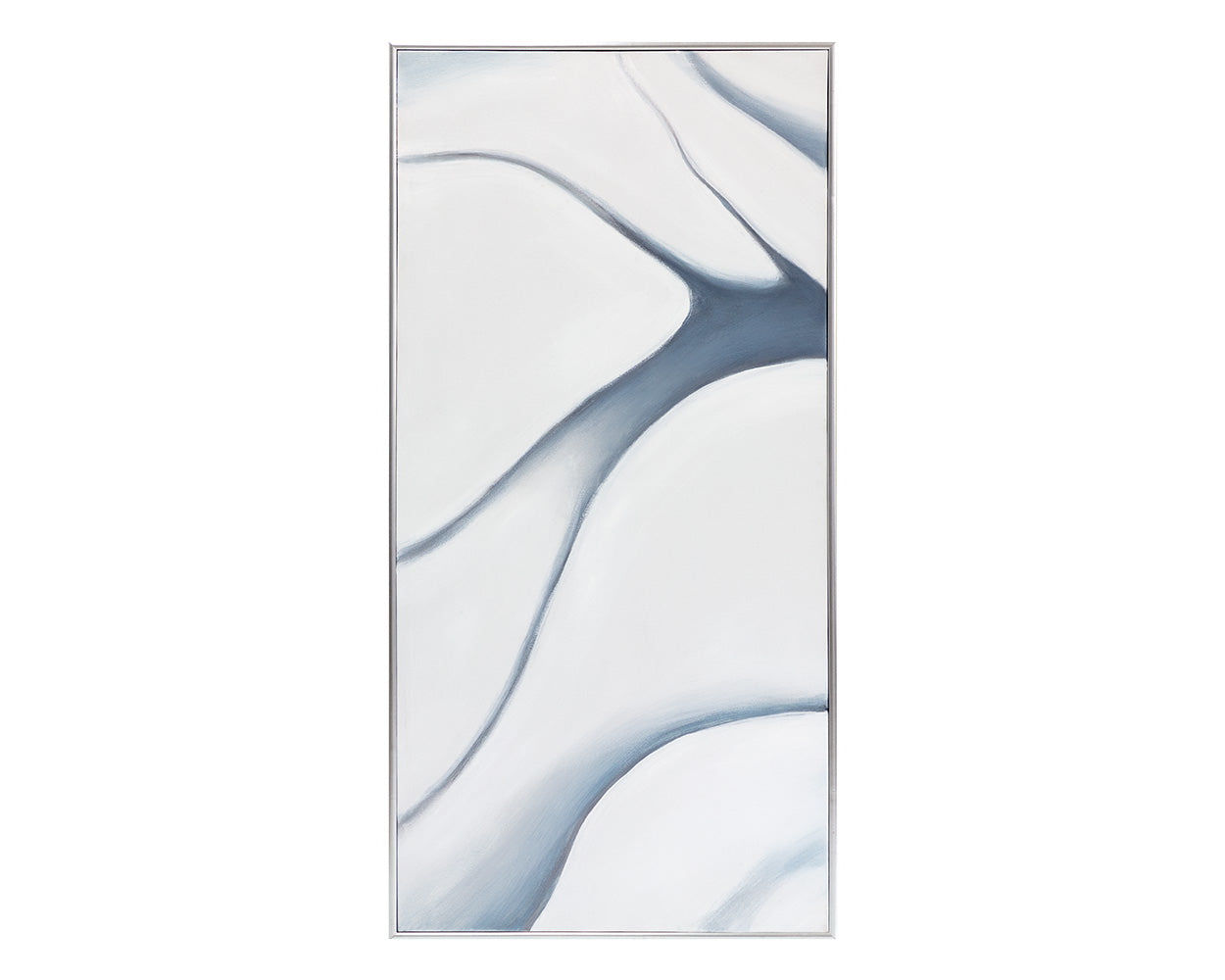 Meditation (set Of 3) - 30" X 60" - Silver Floater Frame